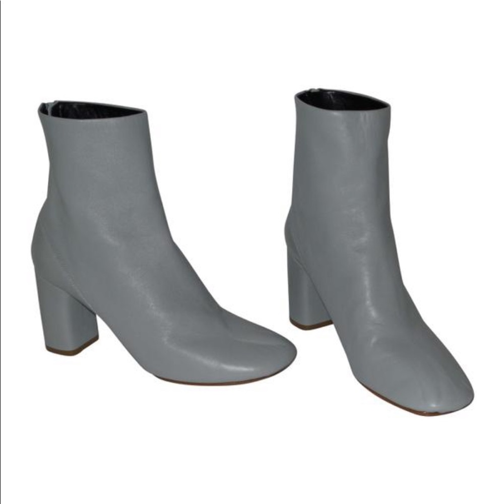 CELINE LEATHER BALLET RELOADED LIGHT GREY BOOT 80